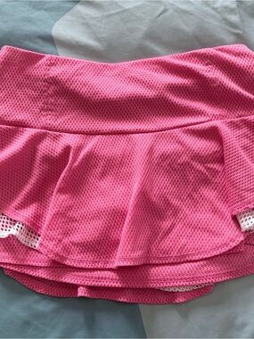 Bubblegum pink tennis skirt